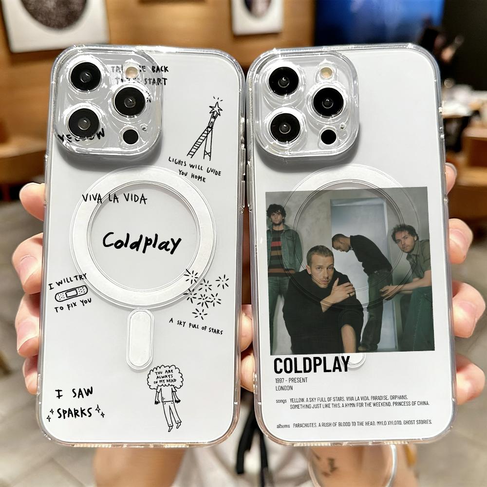 Computer Case - Coque de téléphone magnétique transparente C-Coldplay