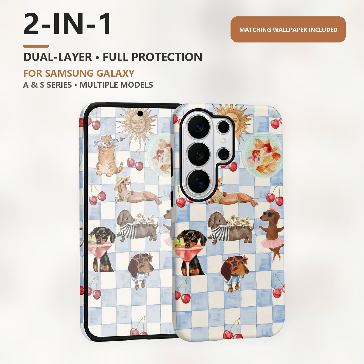 chiens été drôles 2-in-1 Doubl - Computer Case avis et prix