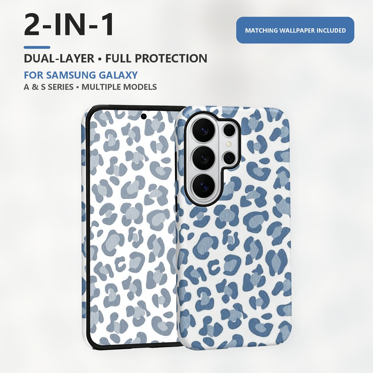 imprimé léopard bleu 2-in-1 Do - Computer Case avis et prix