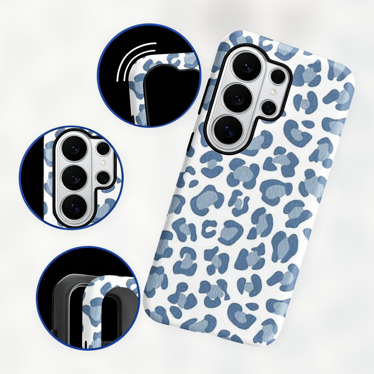 imprimé léopard bleu 2-in-1 Do - Computer Case avis et prix